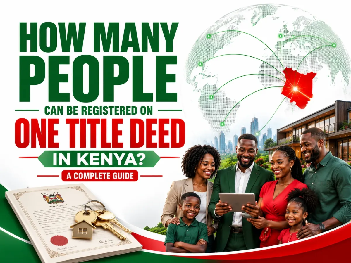 How Many People Can Be Registered on One Title Deed in Kenya? A Complete Guide